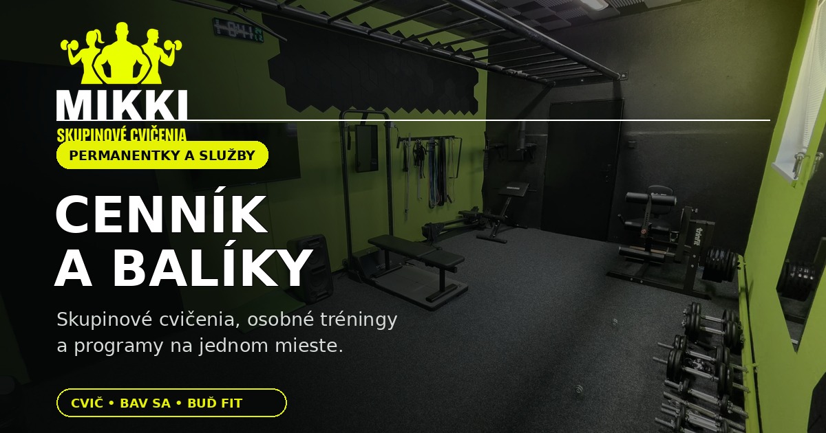 Cenník a balíky