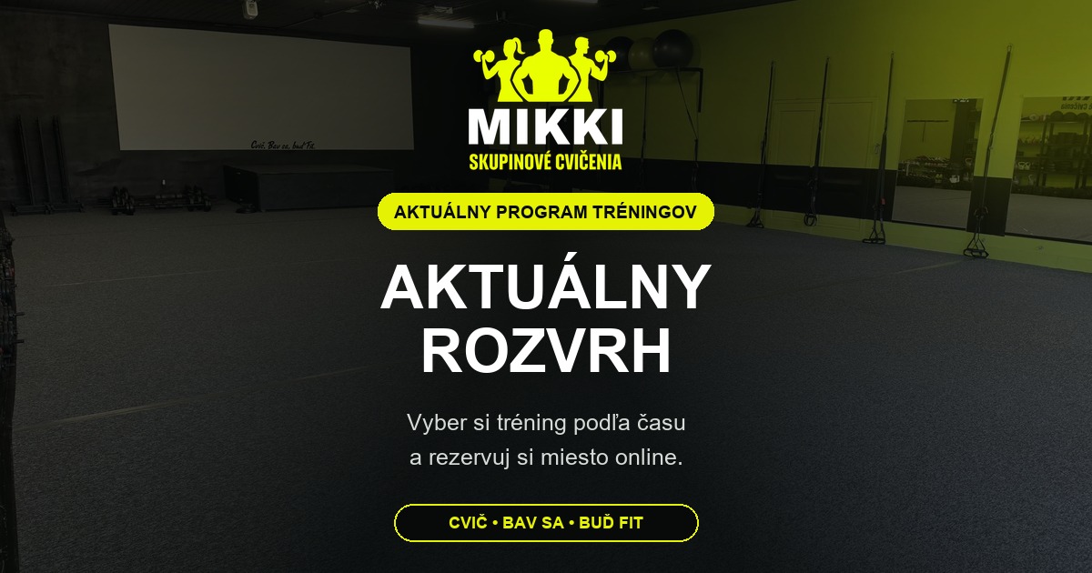 Aktuálny rozvrh